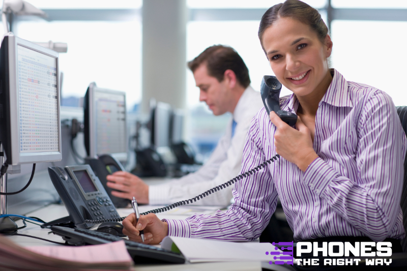 Phones The Right Way Team Smiling Woman Using Phone