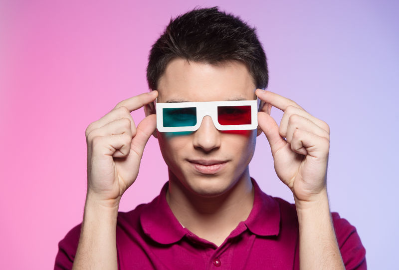 tech results 3d glasses man